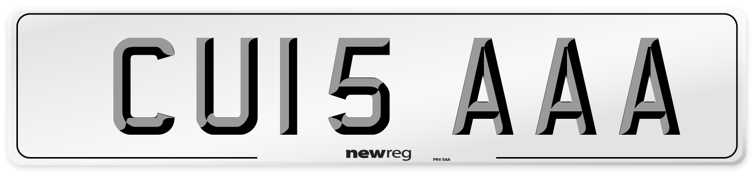 CU15 AAA Number Plate from New Reg